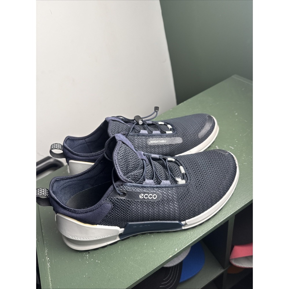 ECCO Mens Biom 2.0 Breathru Sneakers Navy Blue Phorene Natural Motion 9-9.5